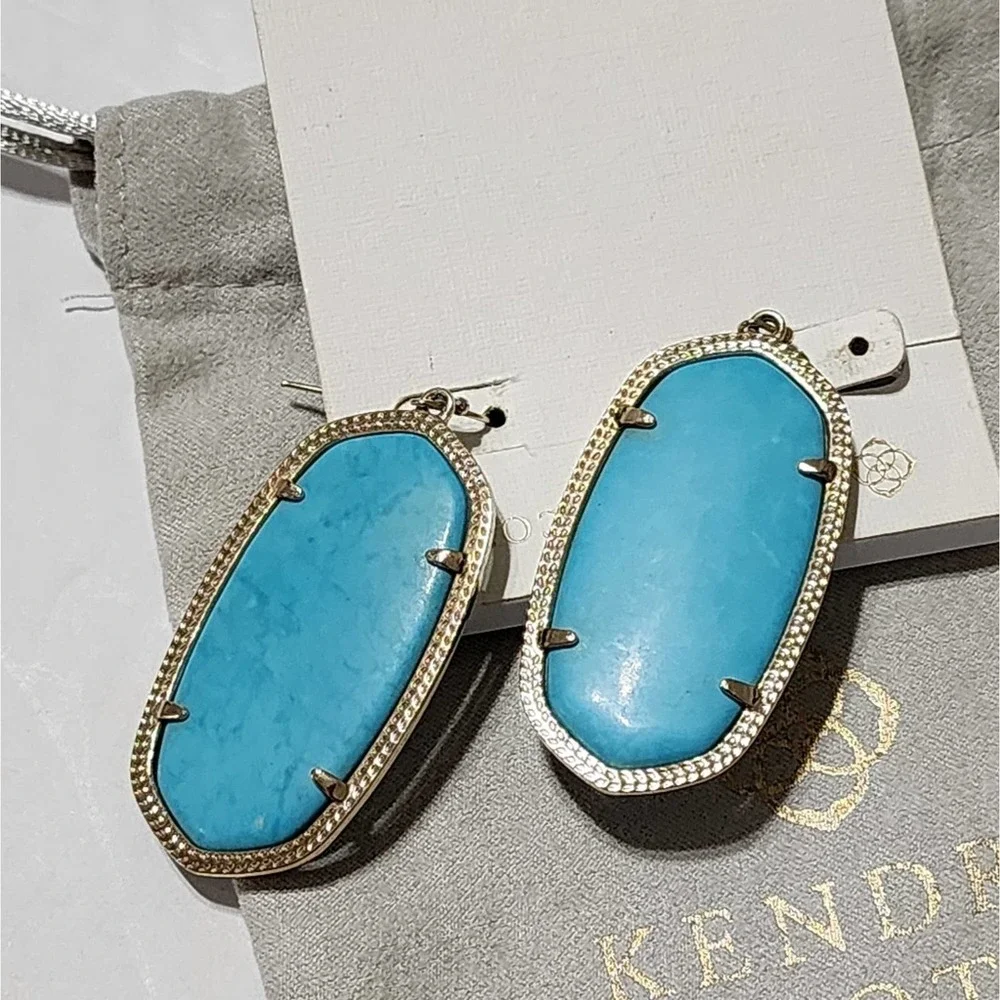 Kendra Scott Turquoise and gold‎ GP vintage Danielle